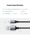 Mfi Lisanslı USB-A & Lightning Örgülü Data ve Şarj Kablosu, 2 Metre, Siyah, ‎60158