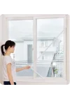 Pencere Sinekliği 130x150 cm ±5 cm | Çift Kanatlı Tül Sineklik | Kendinden Yapışkanlı Bantlı | Sinek, Sivrisinek ve Böceklere Karşı Koruma | Kolay Montaj