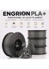 PLA+ Filament 1.75 mm 1 kg Koyu Gri - Yüksek Hızlı Baskı, ±0.02mm Tolerans, FDM/AMS Uyumlu 3D Yazıcı Filamenti
