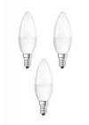 6W Led Mum Ampul Sarı Işık 3000K 3 Adet - E14