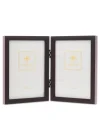 755957D Espresso Ahşap Menteşeli Çift Resim Çerçevesi, 13,8 x 17,7 cm, Koyu Ceviz