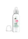 8 oz/250 ml PP Dar Ağız + Sippy Biberon Bardak, Flamingo, Tekli Paket