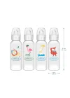 8 oz/250 ml PP Dar Ağız + Sippy Biberon Bardak, Tavşan, Tekli Paket