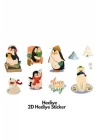 800ml Askılı Pipetli Tritan Su Matarası Hayvan Sticker Hediyeli 6975072052689