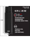 ​​​ 8735.70 Thermo Flask Gemstone Ibt Obsidian 0.75 Lt Matara
