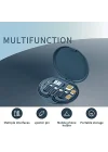 9u 1 Arada Kablo Kılıfı USB Adaptör Kablosu Dönüştürme Saklama Kutusu, USB Tip C - Mikro USB/Yıldırım/USB A Kablosu Veri Aktarım Aracı Sim Kart Yuvası Tepsi Çıkarma Pimi İçerir, Telefon
