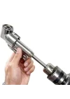 90 Derece Vidalama Köşe Adaptörü 360° Döner Başlıklı Matkap Aparatı Dar Alan Vida Sıkma Ucu 6.35mm Hex Şaft Profesyonel Açılı Adaptör