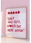 A3 Chef Was Cute Mutfak Posteri, A3.Chef