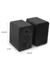 A4 ARC Aktif Hoparlör Siyah (HDMI ARC, RCA, Bluetooth, Optik, USB, Sub Out)