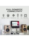 A4 ARC Aktif Hoparlör Siyah (HDMI ARC, RCA, Bluetooth, Optik, USB, Sub Out)
