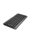A4 Tech FK11 Q Türkçe Usb Fn-Multimedya Mini Siyah/Gri Klavye