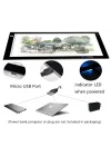 A4 Ultra-thin Portable LED Light Box Tracer USB Power Cable Dimmable Brightness LED Artcraft Tracing