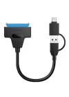 A4204 2in1 USB 3.0 Type-C To 2.5 inç Sata Hdd Ssd Çevirici Dönüştürücü
