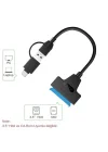 A4204 2in1 USB 3.0 Type-C To 2.5 inç Sata Hdd Ssd Çevirici Dönüştürücü