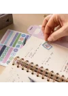 A5 Spiralli Keten Süresiz Planlayıcı Ajanda Mercan