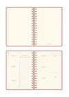 A5 Spiralli Keten Süresiz Planlayıcı Ajanda Mercan