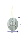 Abbey & CA Hediye Trinity Düğüm MDF Süsleme Krem Kurdele Hediye Kutulu