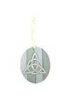Abbey & CA Hediye Trinity Düğüm MDF Süsleme Krem Kurdele Hediye Kutulu