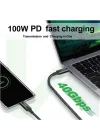 Action Thunderbolt 4 Type C Kablo 100 W PD Şarj 1.8 Metre 40 Gbps Veri ve Görüntü Aktarım Kablosu Örgülü Kablo TH02