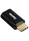Adaptör, Micro USB Soket- USB -C Fiş, Siyah