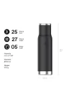 Adventure To-Go Termos 1 Litre - Siyah 2.0 | Paslanmaz Çelik