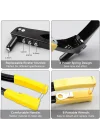 AEE® 4 Uçlu Profesyonel Perçin Tabancası Seti – 2.4/3.2/4.0/4.8 mm Başlık + 40 Adet Alüminyum Perçin + Anahtar | Metal, Plastik ve Deri Delme & Sabitleme Aracı