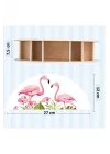 Ahşap Flamingo Masaüstü Kalemlik Kalem Kutusu Organizer