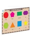 Ahşap Geometrik Şekiller Eğitici Set