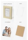 Ahşap Resim Çerçevesi 3lü Set Halinde 5 x 7.6 cm boyutunda