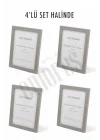 Ahşap Resim Çerçevesi 4lü Set Halinde 13 x 18 cm boyutunda