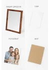 Ahşap Resim Çerçevesi 4lü Set Halinde 13 x 18 cm boyutunda