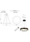 Aisa 48lik Ledli Siyah Avize 78W 3000-6000K