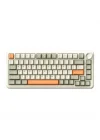 Ajazz Ak820 Max 8000mAh Batarya, Dinamik RGB, Hot-Swap 3 Modlu Mekanik Klavye Oyun Klavyesi, Bluetooth / 2.4g Kablosuz/Type-C Kablolu (AK820 Max - Cream Orange - Flying Fish Switch)