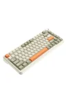 Ajazz Ak820 Max 8000mAh Batarya, Dinamik RGB, Hot-Swap 3 Modlu Mekanik Klavye Oyun Klavyesi, Bluetooth / 2.4g Kablosuz/Type-C Kablolu (AK820 Max - Cream Orange - Flying Fish Switch)