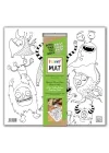 Akademi Çocuk Funny Mat White 40X40Cm - Sevimli Canavarlar