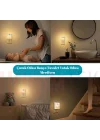 Akıllı Hareket Sensörlü LED Gece Lambası 2700K Fişe Takılan Hareket Sensörlü Güç Ayarlı Led Işık L001