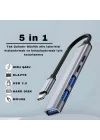 Akım Korumalı 5in1 Type-c to USB Çevirici Çoğaltıcı USB3.0 USB2.0 2xPD Hub Type-c Çoğaltıcı