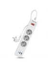 Akım Korumalı Priz 3lü 1xType-C 2xUSB-A HC000037