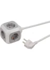 ALEA-Power priz blok/priz küpü, 4lü (1,4 m kablo ve yüksek temas koruması)