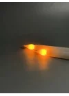 Alevsiz Led Şamdan Mum Pilli - 2 Adet (Pil Hediyelİ) (Beyaz)
