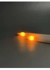 Alevsiz Led Şamdan Mum Pilli - 2 Adet (Pil Hediyelİ) (Beyaz)