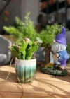 Alice Askılı Seramik Saksı Ocean Ç 7Cm Y 8Cm