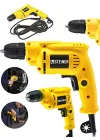 Alman 1400 Watt 10 Mm Professional Bakır Sargılı Kablolu Darbesiz Vidalama Matkap Sarı