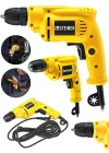 Alman 1400 Watt 10 Mm Professional Bakır Sargılı Kablolu Darbesiz Vidalama Matkap Sarı
