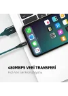 AlumiCable iPhone ile Uyumlu Şarj Kablosu - Uzay Grisi (2DK16UG)