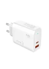 Always-02 GaN Tech Type-C PD4.0 USB-A QC3.0 Hızlı Şarj Özellikli Seyahat Şarj Başlığı 45W Beyaz
