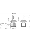 Ampul H4 Ledriving Bright 15/15W 24V P43T Fs2-64196DWBRT-2HFB
