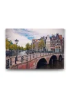 Amsterdam Köprü Kanal Tablosu - 125x80cm