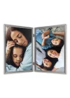 antik Pewter 8 x 10 Hinged Double Picture frame – Boncuk BORDER tasarım