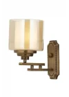 AP-60402-1E Eskitme Kaplama Aplik E27 Metal Cam 25x15cm